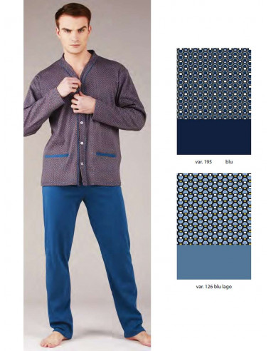 Men's warm cotton opened pyjamas Bip Bip 6352