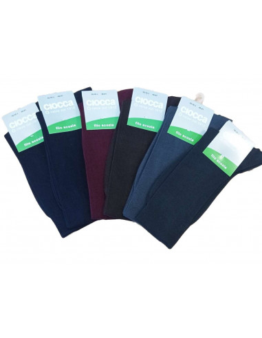 Group 6 pairs LONG socks Ciocca art. 881