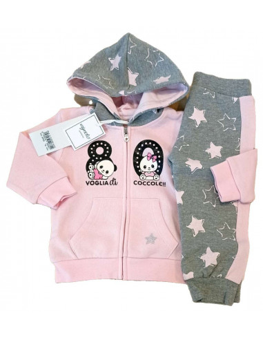 Baby cotton fleece jogging suit Mignolo 21120