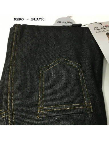 Leggings donna conformata effetto jeans felpata Gladys PD0606 Leggings donna conformata effetto jeans felpata Gladys PD0606