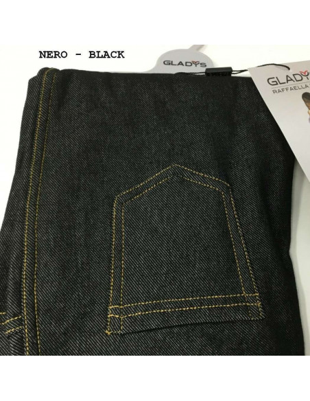 Leggings donna conformata effetto jeans felpata Gladys PD0606 Leggings donna conformata effetto jeans felpata Gladys PD0606
