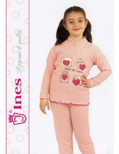 Girl's WARM cotton pajamas Ines PG 3157