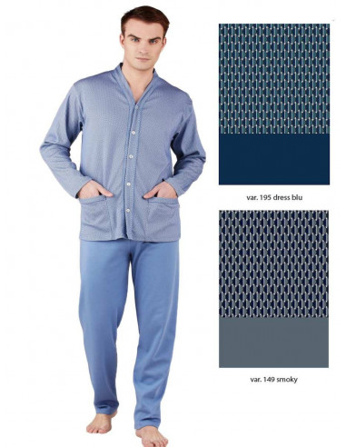 Warm cotton men's opened pajamas Bip Bip 6441