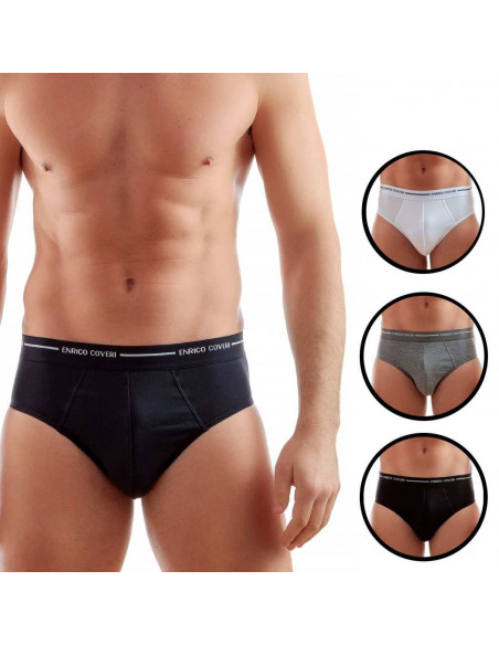 Stretch cotton men's brief Enrico Coveri ES1000 Stretch cotton men's brief Enrico Coveri ES1000