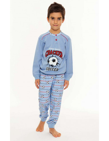 Boy's warm cotton jersey pajamas Gary N30020