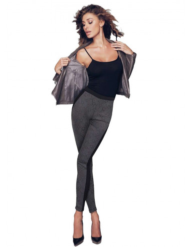 Leggings donna moda in tessuto animalier Jadea 4283