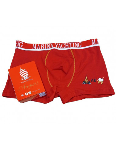 Boxer uomo Marina Yachting Rosso Portafortuna MY300