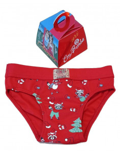 Stretch cotton boy briefs Red Lucky Gasolino 273/F