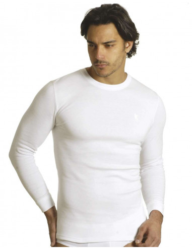 Man fleece cotton long sleeve shirt Axiom 6525