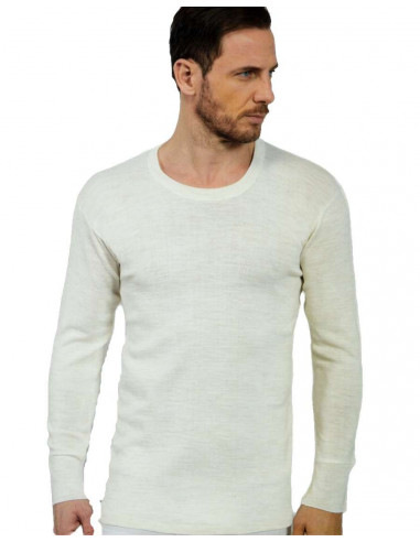 Men's long sleeves mixed wool shirt Mapom Willy