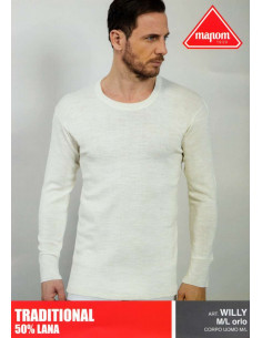 Maglia uomo manica lunga misto lana Mapom WIlly 2
