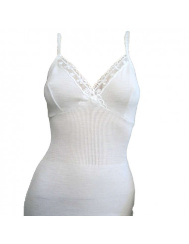 Canottiera donna a spalla stretta con forma seno mistolana Gicipi 423 S/S Canottiera donna a spalla stretta con forma seno mistolana Gicipi 423 S/S