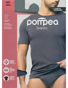 T-shirt uomo in microfibra Seamless Pompea 89540711 2