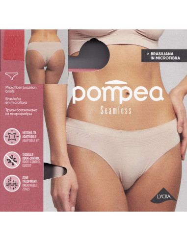 Brasiliana donna in microfibra Pompea Seamless 89624254