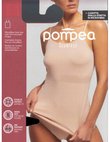 Women's microfiber top Pompea Seamless 89642896