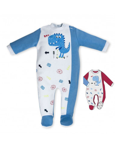 Newborn plush one piece pajamas Ellepi Assorted Designs
