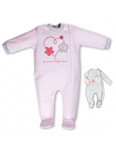 Pigiamone intero neonata felpato Ellepi Disegni Assortiti