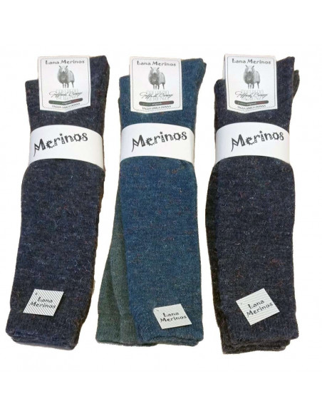 Group of 2 women's long socks in Merinos wool Goffredo Berenzi 1002