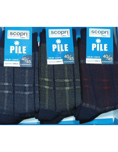 Men's warm pile short socks Scopri Prisco Trivor