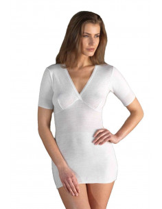 Maglia intima donna a manica corta con forma seno mistolana Gicipi 41 M/M