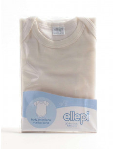 Half sleeves wool and cotton baby bodysuit Ellepi 801 2