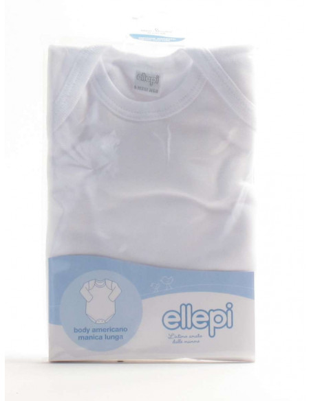 Long sleeve baby and child bodysuit in warm cotton Ellepi 890