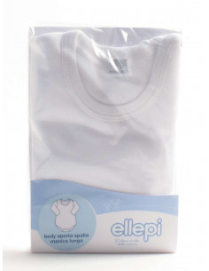 Long sleeve baby and child bodysuit in warm cotton Ellepi 2138 2