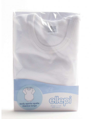 Long sleeve baby and child bodysuit in warm cotton Ellepi 2138