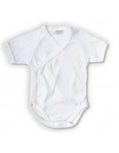 Baby crossed body first months with half sleeves in warm cotton Ellepi 4210
