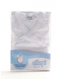 Baby crossed body first months with half sleeves in cotton jersey Ellepi 4298 2