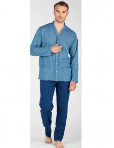 Calibrated men's cotton jersey opened pajamas Bip Bip 2475