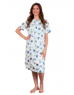Women's cotton jersey nightdress with half sleeves Silvia 42300