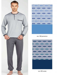 Men's cotton jersey pajamas with cuffs Bip Bip 2401