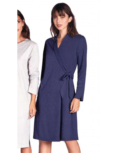 Women cotton jersey dressing gown Andra Lingerie 8925