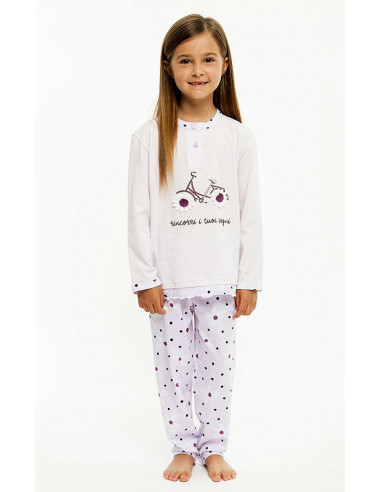 Girl's cotton jersey pajamas Gary P20009