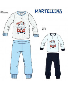 Pigiama bambino in jersey di cotone Martellina PM20206