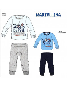 Newborn cotton jersey pajamas Martellina PM10105