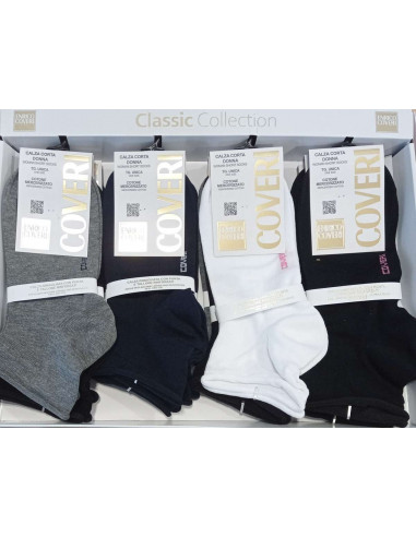 Calzino corto donna smollato in cotone elasticizzato Coveri Mango