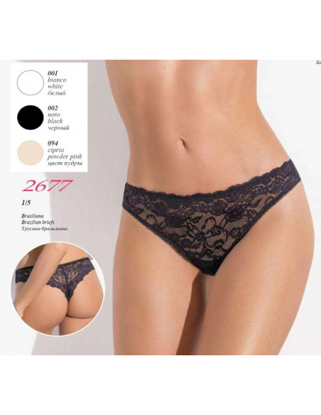 All lace brazilian briefs SieLei Allure 2677