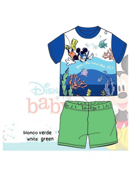 Pigiama neonato corto in jersey di cotone Disney WI 4162