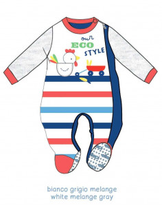 Newborn cotton jersey one piece pajamas Ellepi BL0832