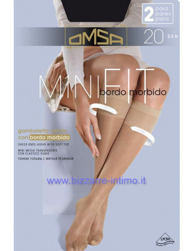 Confection of 2 PAIRS knee-highs Omsa Minifit 20