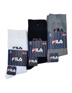 Confection 3 pairs stretch cotton tennis socks Fila F9630 2