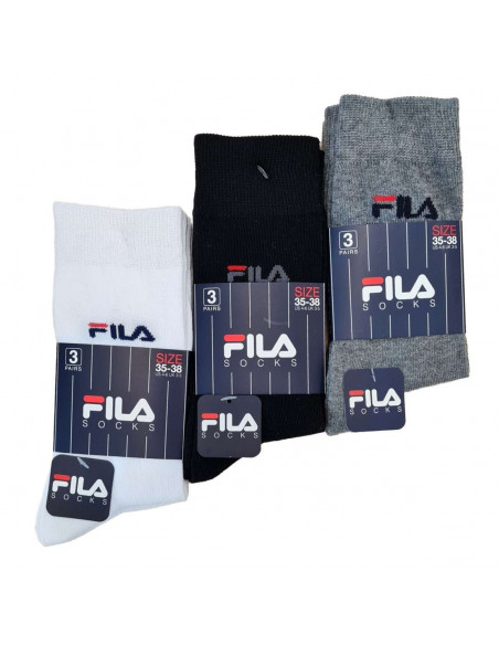 Confection 3 pairs stretch cotton tennis socks Fila F9630 Confection 3 pairs stretch cotton tennis socks Fila F9630