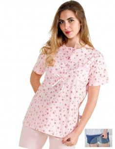 Woman cotton jersey short pajamas Stella Due G D8482