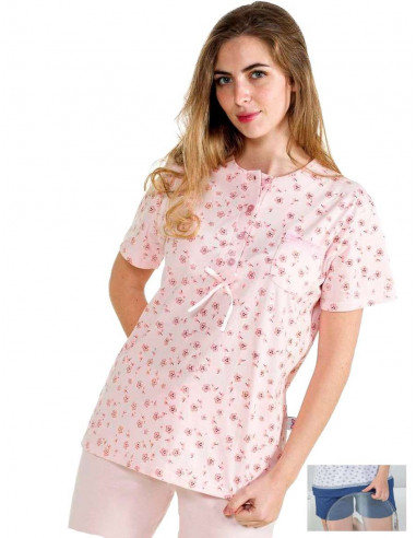 Woman  cotton jersey short pajamas Stella Due G D8482