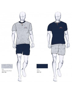 Men's cotton jersey short pajamas Navigare 141312 2