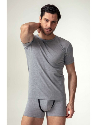 t-shirt in cotone bielastico Oltremare 639