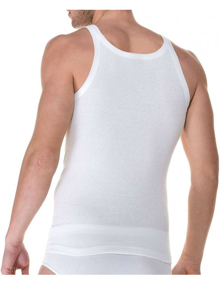 Canottiera uomo in cotone a costine Fragi Nilo SS