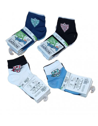 Group 3 pairs low socks for boy Scopri Shark